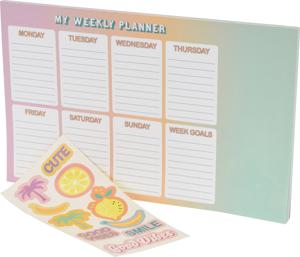 Weekplanner Met Stickers 33,5x21cm