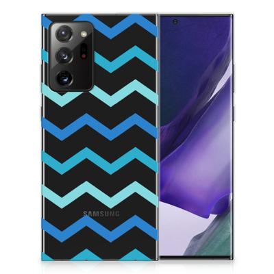Samsung Galaxy Note20 Ultra | TPU bumper | Zigzag Blauw