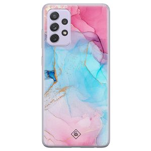 Samsung Galaxy A72 siliconen hoesje - Marble colorbomb