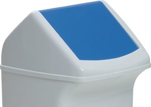 Durable Deksel | met blauwe inwerpklep | voor afvalcontainer 40l | Kunststof PE | 1 stuk - 1801574014 1801574014