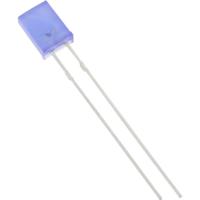 TRU COMPONENTS 1577445 Bedrade LED Blauw Rechthoekig 2 x 5 mm 500 mcd 120 ° 20 mA - thumbnail