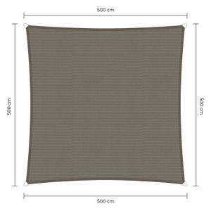 Sunfighter Waterproof vierkant taupe 5x5m.