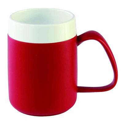 Conische warmhoudbeker | Kleur: Rood | Inhoud: 200 ml | Drinken zonder uw hoofd te kantelen | OR207RO | Ornamin