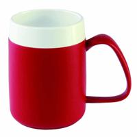 Conische warmhoudbeker | Kleur: Rood | Inhoud: 200 ml | Drinken zonder uw hoofd te kantelen | OR207RO | Ornamin