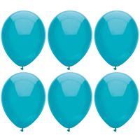 Ballonnen verjaardag/thema feest - 300x stuks - turquoise blauw 29 cm