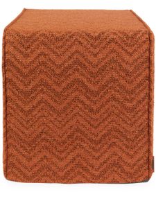 Missoni Home pouf Nastri à motif zig-zag - Marron