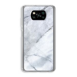 Witte marmer: Xiaomi Poco X3 NFC Transparant Hoesje