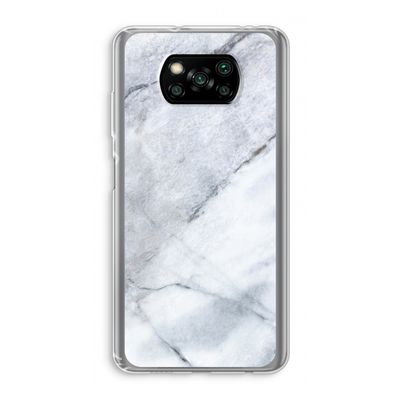 Witte marmer: Xiaomi Poco X3 NFC Transparant Hoesje