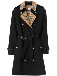 Burberry trench à motif Vintage Check - Noir