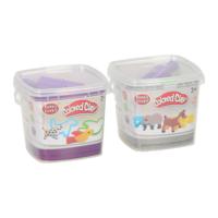 Lobbes Kleiset in opbergbox met uitsteek dierenvormen - 3 kleuren klei