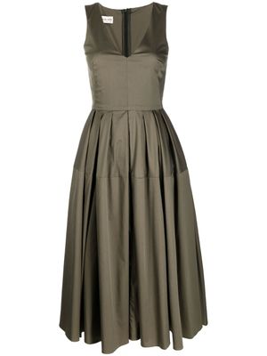 Blanca Vita robe sans manches à col v - Vert