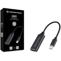 Conceptronic ABBY03B video kabel adapter HDMI Type A (Standaard) USB Type-C Zwart - thumbnail