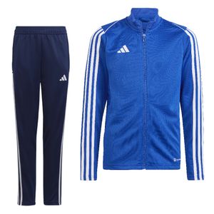 adidas Tiro 23 League Full-Zip Trainingspak Kids Blauw Donkerblauw