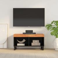 Tv-meubel 85x33x43,5 cm massief acaciahout Tv-meubel 85x33x43,5 cm massief acaciahout
