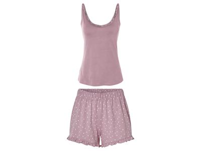 esmara Korte dames pyjama (Lichtroze, XS (32/34))