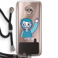 Zwaai: Motorola Moto G6 Transparant Hoesje met koord