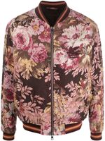 ETRO veste bomber zippée à fleurs - Marron - thumbnail