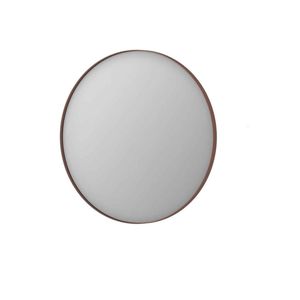 INK SP15 Spiegel Rond Geborsteld Koper Aluminium Kader 80 x 3,5 cm