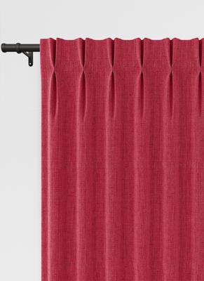 Orkney gordijn - Lipstick met Dubbele plooi