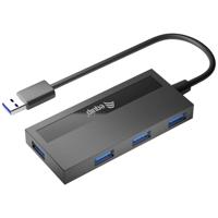 Equip 128956 USB 3.2 Gen 1-hub 4 poorten Zwart Equip 128956 USB 3.2 Gen 1-hub 4 poorten Zwart