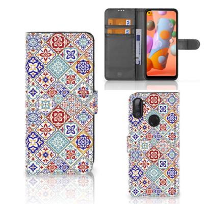 Samsung Galaxy M11 | A11 | Bookcase | Tiles Color