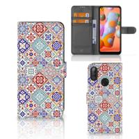 Samsung Galaxy M11 | A11 | Bookcase | Tiles Color