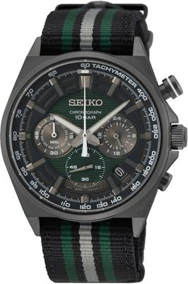 Horlogeband Seiko SSB411P1.8T63-00T0 Onderliggend Nylon/perlon Bi-Color 22mm