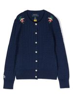 POLO RALPH LAUREN KIDS pull à broderies - Bleu - thumbnail