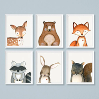 Poster - Woodland Nursery / Set van 6