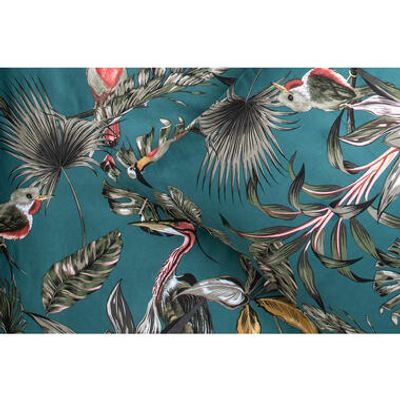 Royal dekbedovertrek Sophia bloemen - blauw - 200x200/220 cm - Leen Bakker