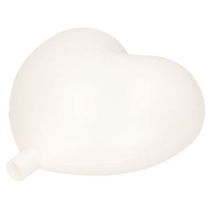 1x Plastic witte hartjes 9 cm decoratie/versiering   -