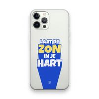 Laat de zon in je hart: iPhone 12 Pro Transparant Hoesje