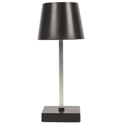 LED tafellamp- kunststof - zwart - touch - 26 cm - binnen