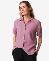HEMA Damesblouse Kai mousseline paars (paars)