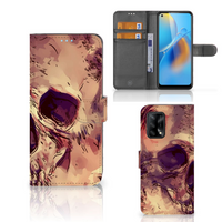 Telefoonhoesje met Naam OPPO A74 4G Skullhead - thumbnail