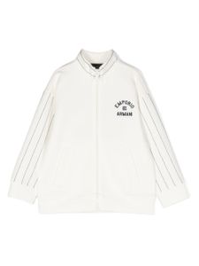 Emporio Armani Kids veste à logo brodé - Blanc