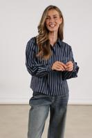 Nukus Ariana Blouse Stripe | Navy/Ice