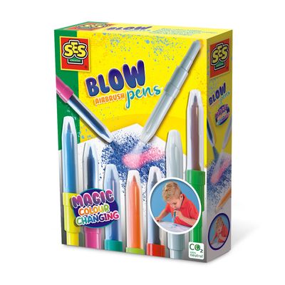 SES Blow airbrush pens magisch kleurveranderen