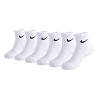 Nike Dri-Fit Performance Basics Quarter Sokken 6-Pack Kleuters Wit Zwart