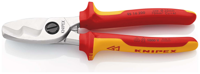 Knipex Kabelschaar met dubbele snijkanten | Geïsoleerd | Meer-componentengrepen | VDE-gekeurd - 95 16 200 SB