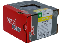 Dynaplus Houtbouwschroef Verzinkt Tellerkop Voldraad +Snijpunt Torx TX20 4.0X30 | 200 stuks - 0286.01.25201