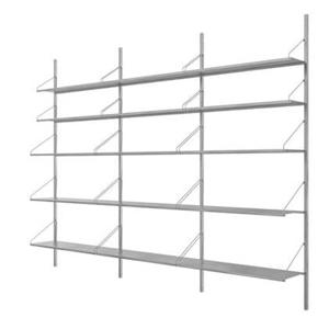 Frama Shelf Library H1852 Triple wandkast roestvrijstaal