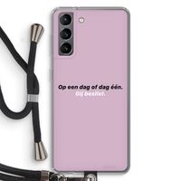 gij beslist: Samsung Galaxy S21 Transparant Hoesje met koord