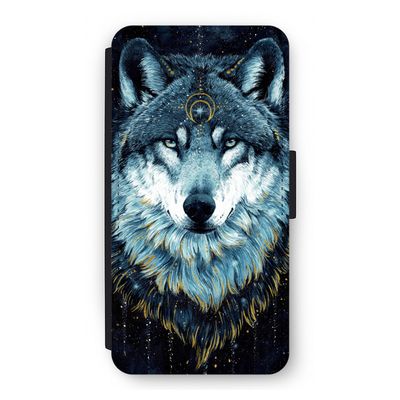 Darkness Wolf: iPhone 12 Flip Hoesje
