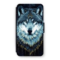 Darkness Wolf: iPhone 12 Flip Hoesje