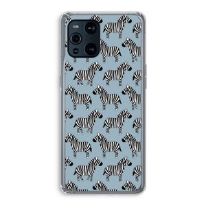 Zebra: Oppo Find X3 Pro Transparant Hoesje