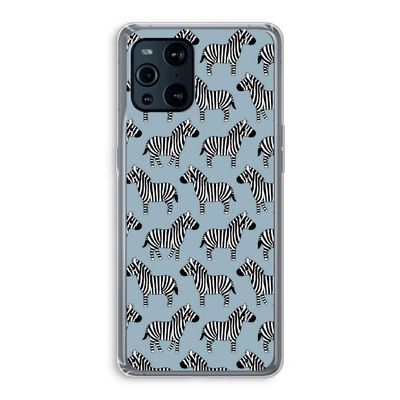 Zebra: Oppo Find X3 Pro Transparant Hoesje