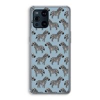 Zebra: Oppo Find X3 Pro Transparant Hoesje