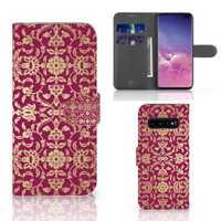 Wallet Case Samsung Galaxy S10 Plus Barok Pink - thumbnail
