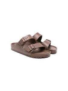 Birkenstock Kids sandales Arizona à boucles - Marron